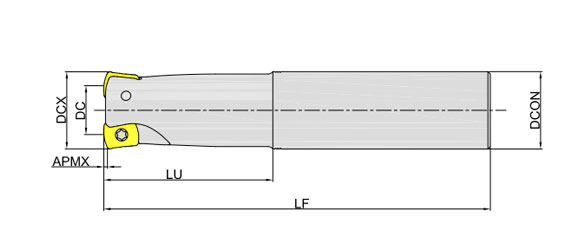 корпус фрезы High-Feed