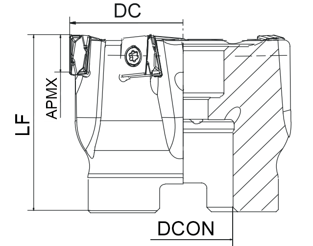 корпус фрезы Фрезерование уступов