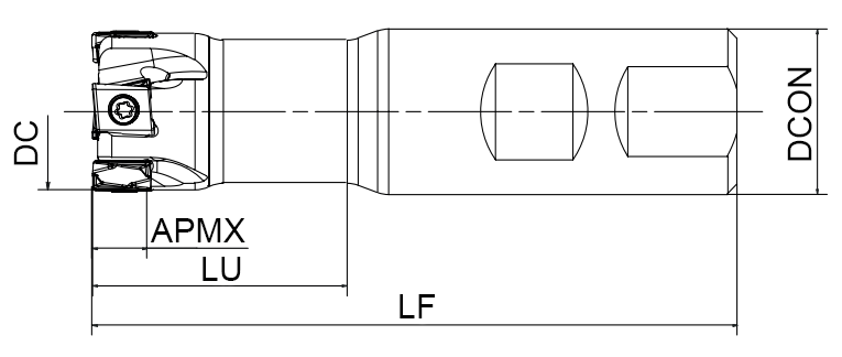 корпус фрезы Фрезерование уступов