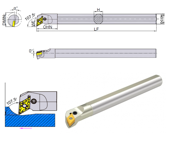 Токарная державка расточная бренд TACTIC